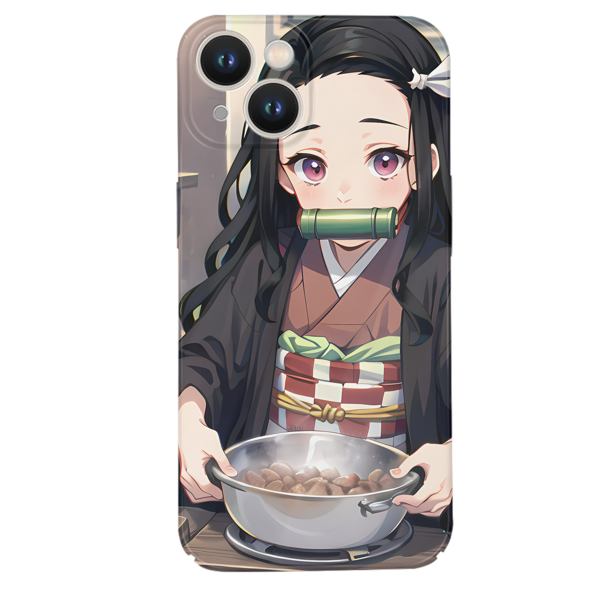 （画像用） 鬼滅の刃（きめつのやいば）竈門 禰󠄀豆子／かまど ねずこ Kamado Nezuko 【iPhone 14シリーズ対応】ハードケース